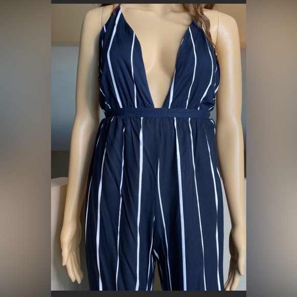 Faithful The Brand - vintage stripped navy jumpsuit - Picture 3 of 8